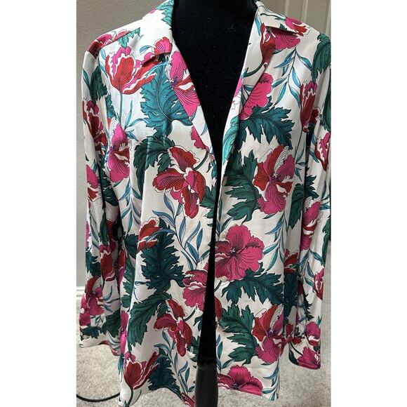 Tommy Bahama Colorful Floral Button Shirt Long Sleeve Size S/P NWT $188 100%Silk - Picture 5 of 5
